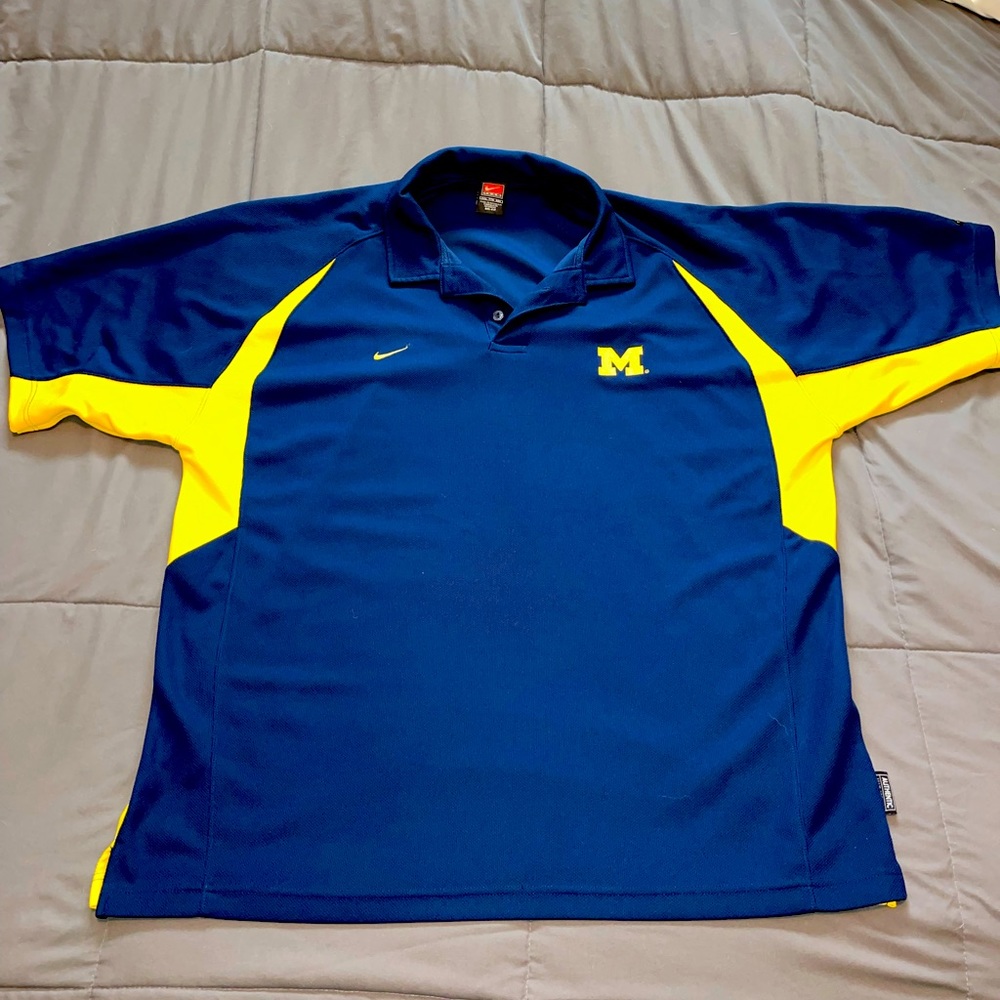 Michigan Wolverines Nike DriFit XXL polo